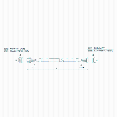 2141-1000-C05-1-閉環(huán)步進產品配套線束