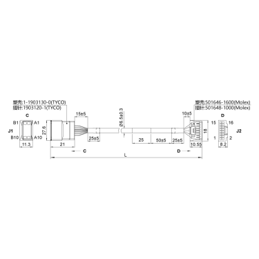 2165-0100-C05-1-閉環(huán)步進產品配套線束 2165-0100-C05-1-閉環(huán)步進產品配套線束