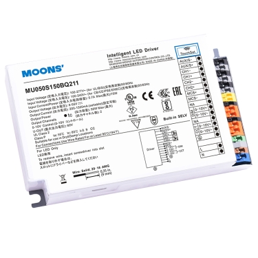 MU050S150BQI211-1-50W 0-10V雙路輸出系列 MU050S150BQI211-1-50W 0-10V雙路輸出系列