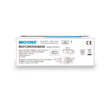 MU012S035AQIA20-1-12W 切向調(diào)光單路輸出系列